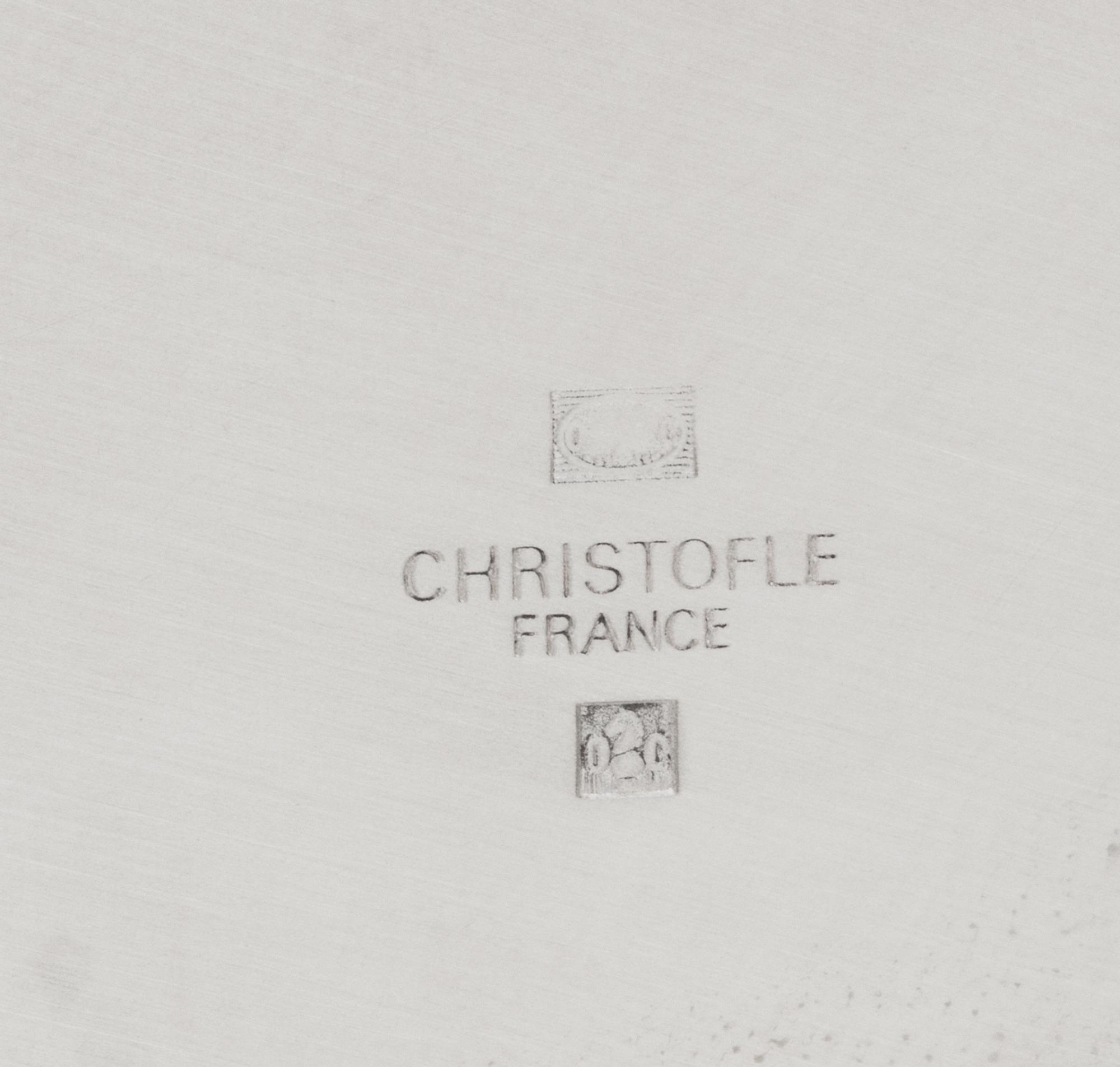 A Set of Thirteen Christofle Silver-Plate Chargers
