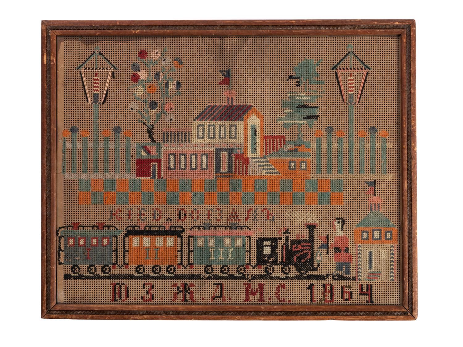 Three American Needlework Pictures