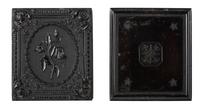 [EARLY PHOTOGRAPHY]. 22 quarter and sixth plate daguerreotype portraits of pairs and trios.