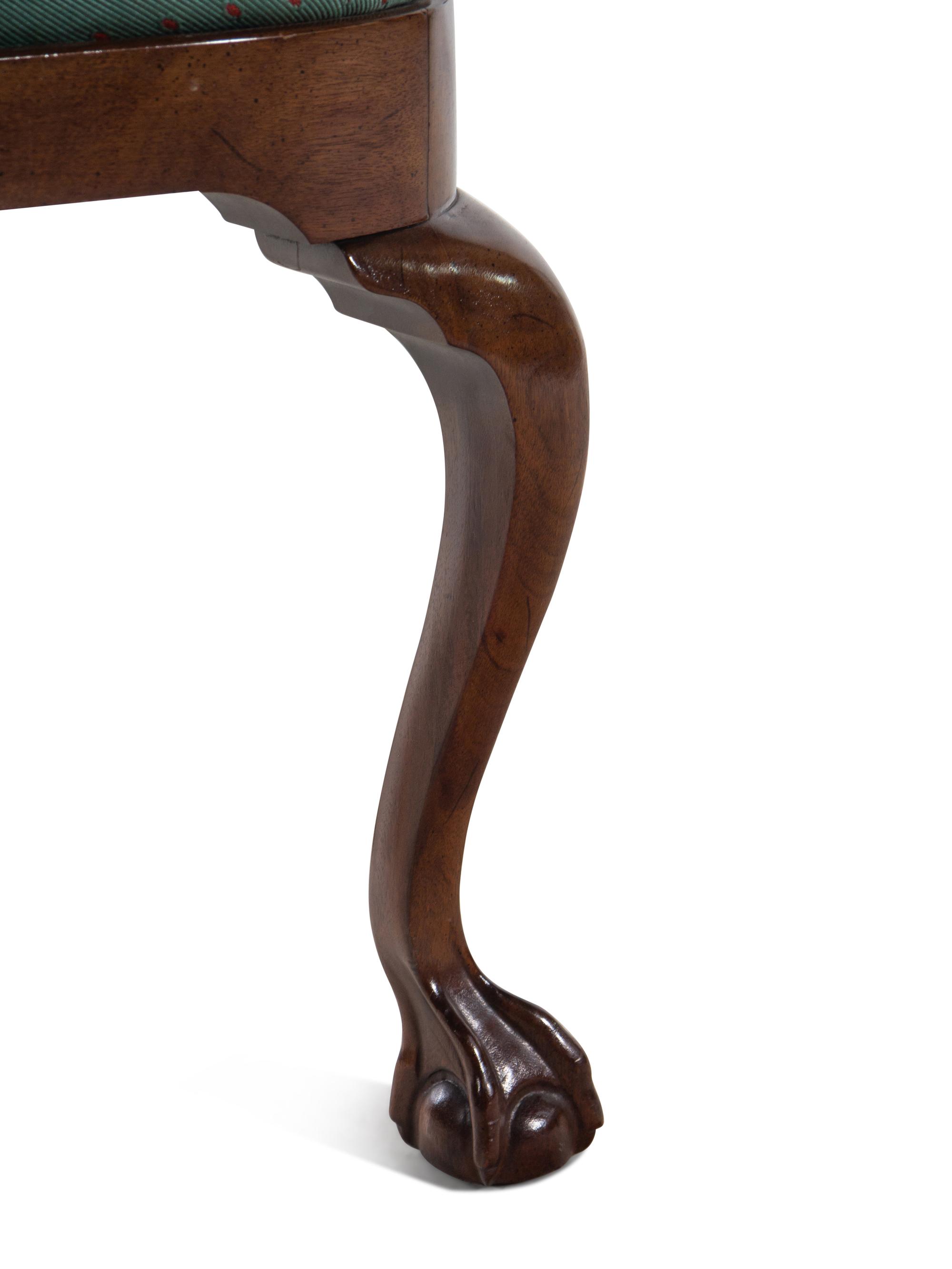 A George II Style Mahogany Corner Chair