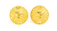A Pair of Handmade 22 Karat Yellow Gold Cufflinks, Jean Stark, 15.90 dwts.