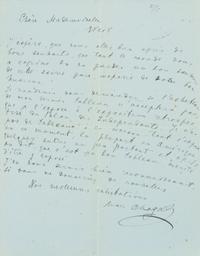 CHAGALL, Marc. Autographed letter signed ("Marc Chagall"), in French, to Mademoiselle [Nelle] Weil, n.p., 21 January, no year.