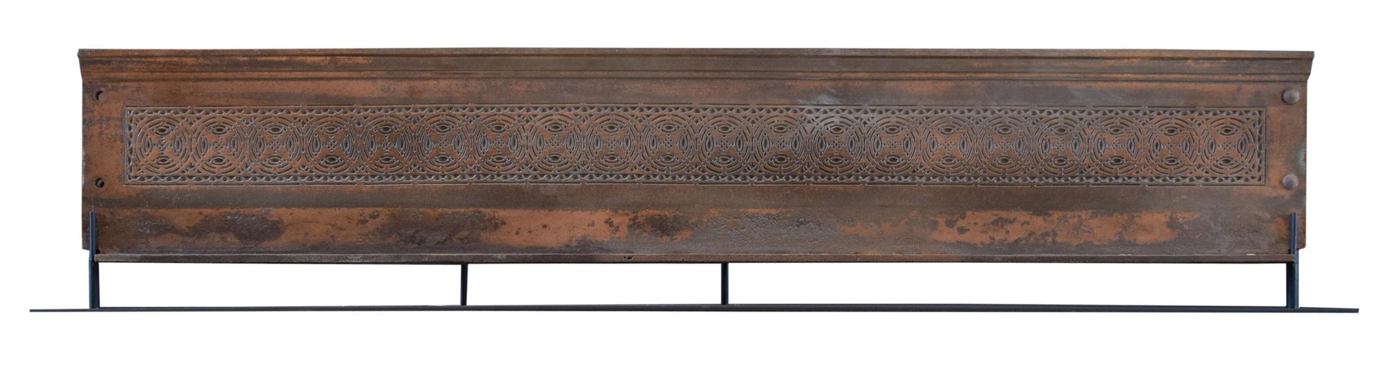 A Louis Sullivan Designed Stair Riser from the Chicago Stock Exchange 45" W x 3.5" D x 9.5" H — United States, Circa 1893