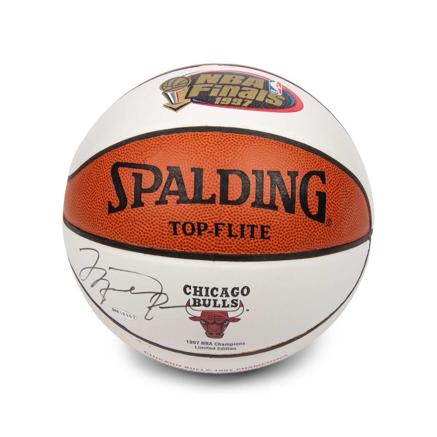 A Michael Jordan Signed Autograph 1997 NBA Finals Basketball (Upper Deck Authenticated)