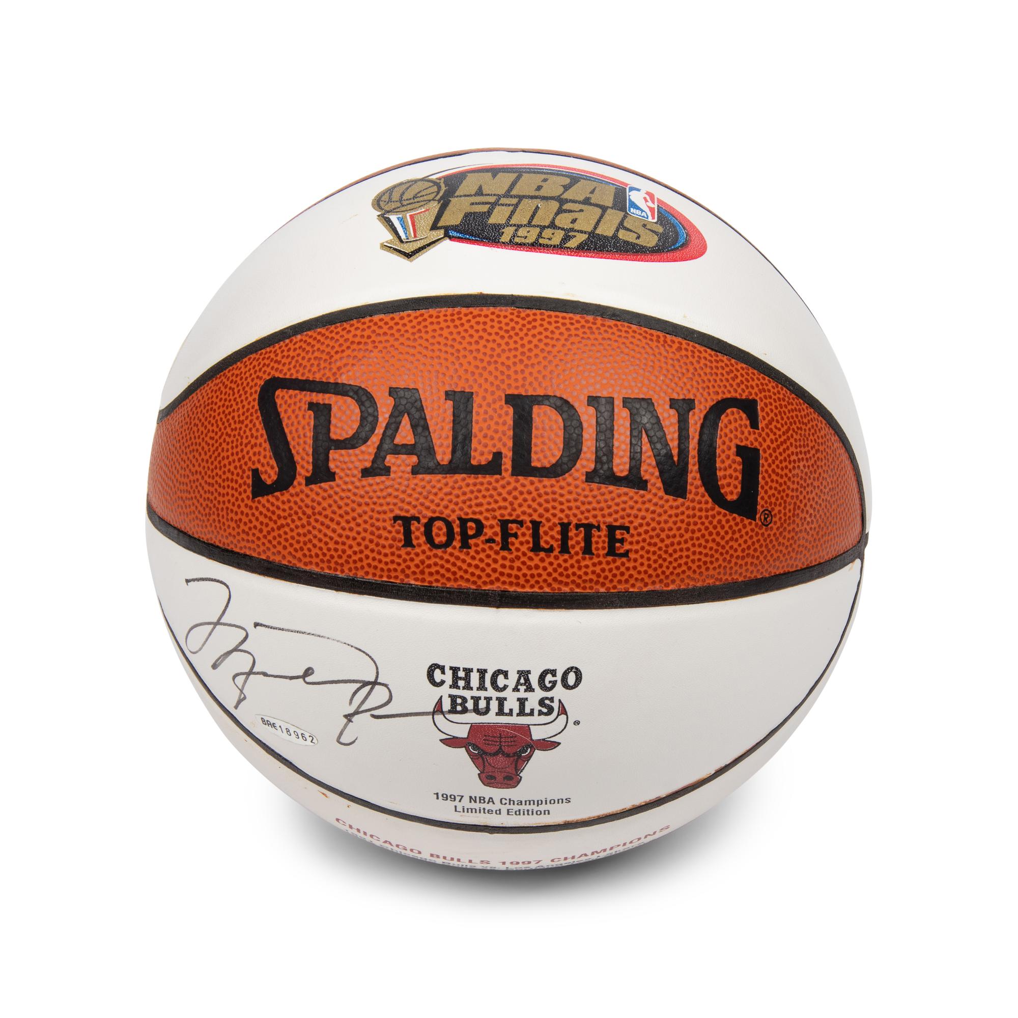 A Michael Jordan Signed Autograph 1997 NBA Finals Basketball (Upper Deck Authenticated)