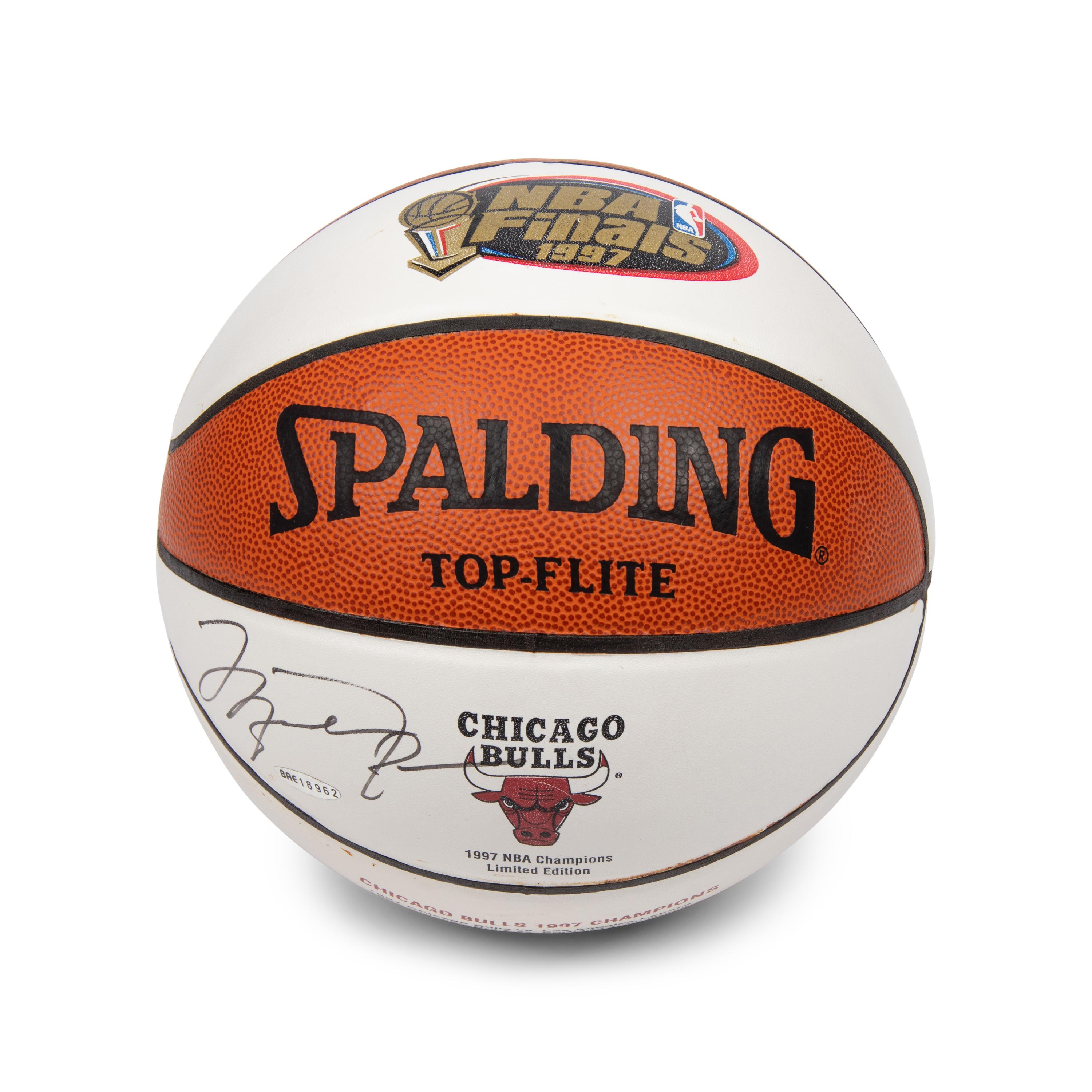 A Michael Jordan Signed Autograph 1997 NBA Finals Basketball (Upper Deck Authenticated)