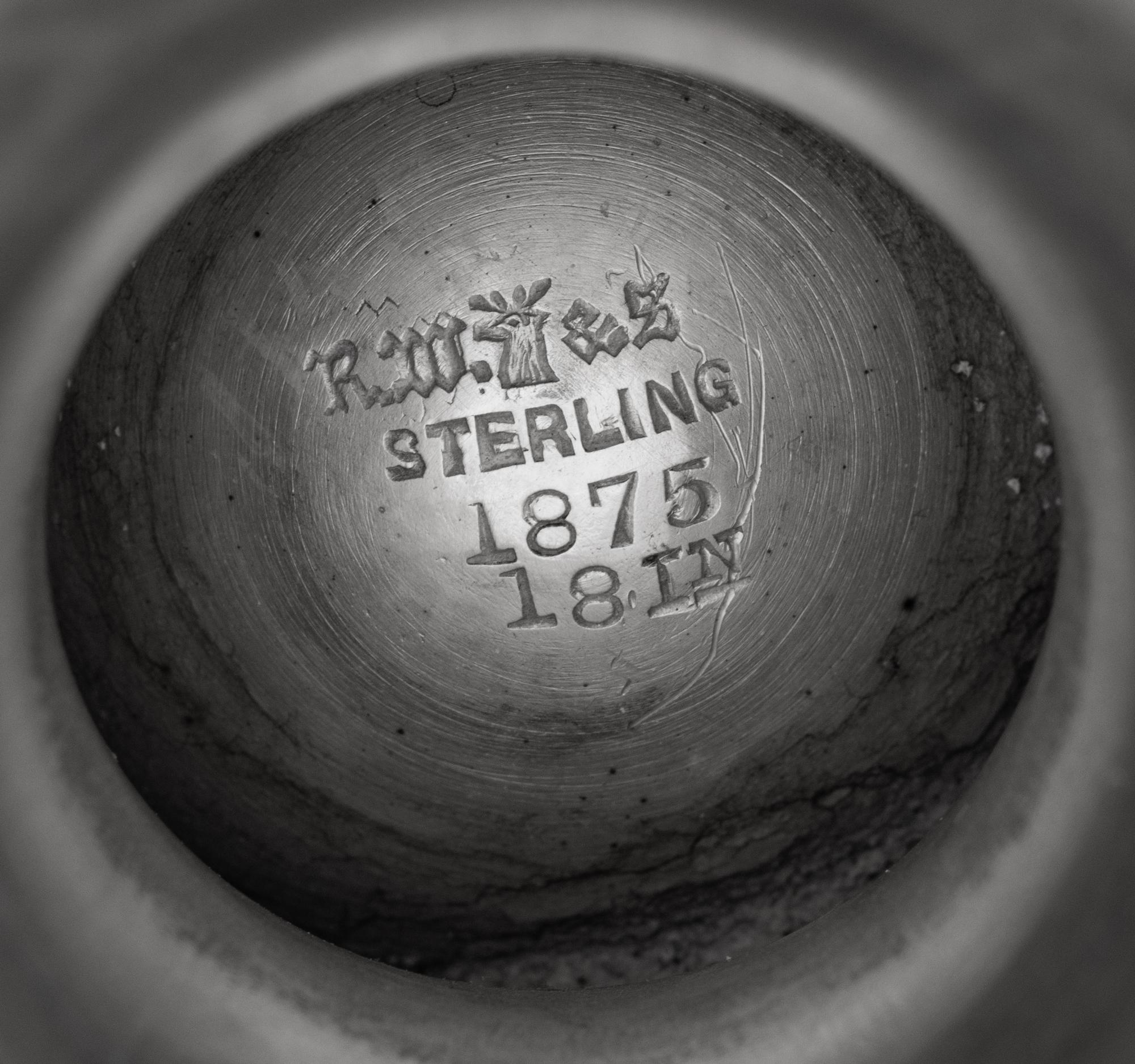 A Large American Silver Vase