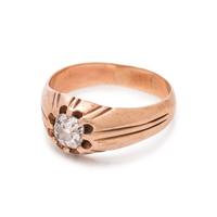 ROSE GOLD AND DIAMOND RING