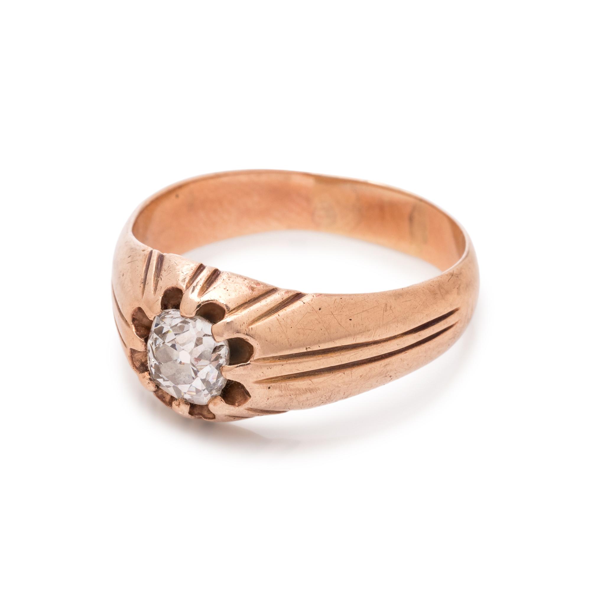 ROSE GOLD AND DIAMOND RING