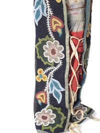 Great Lakes Beaded Toy Cradle, with Doll