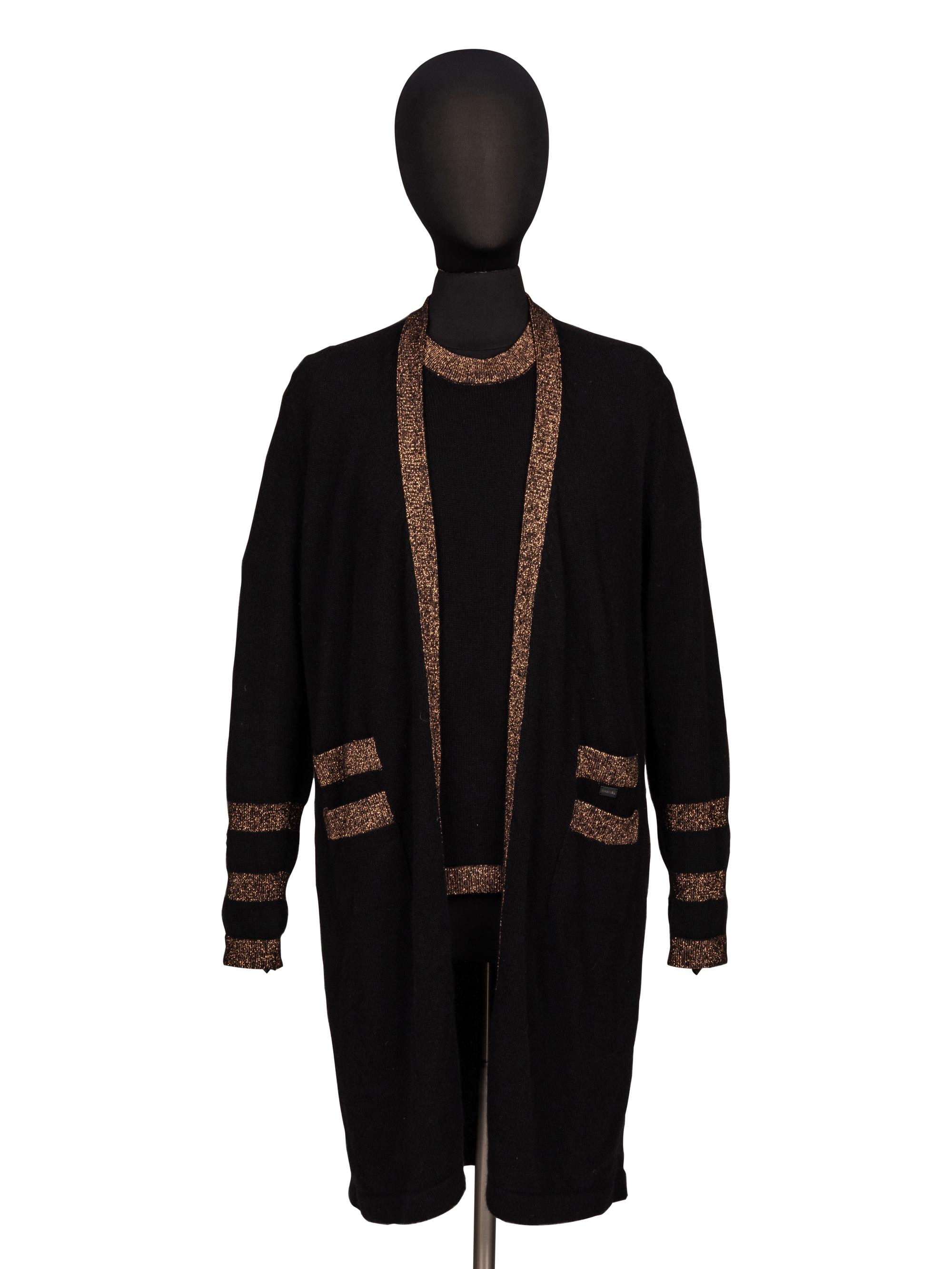 Chanel, Cashmere Cardigan & T-Shirt Set