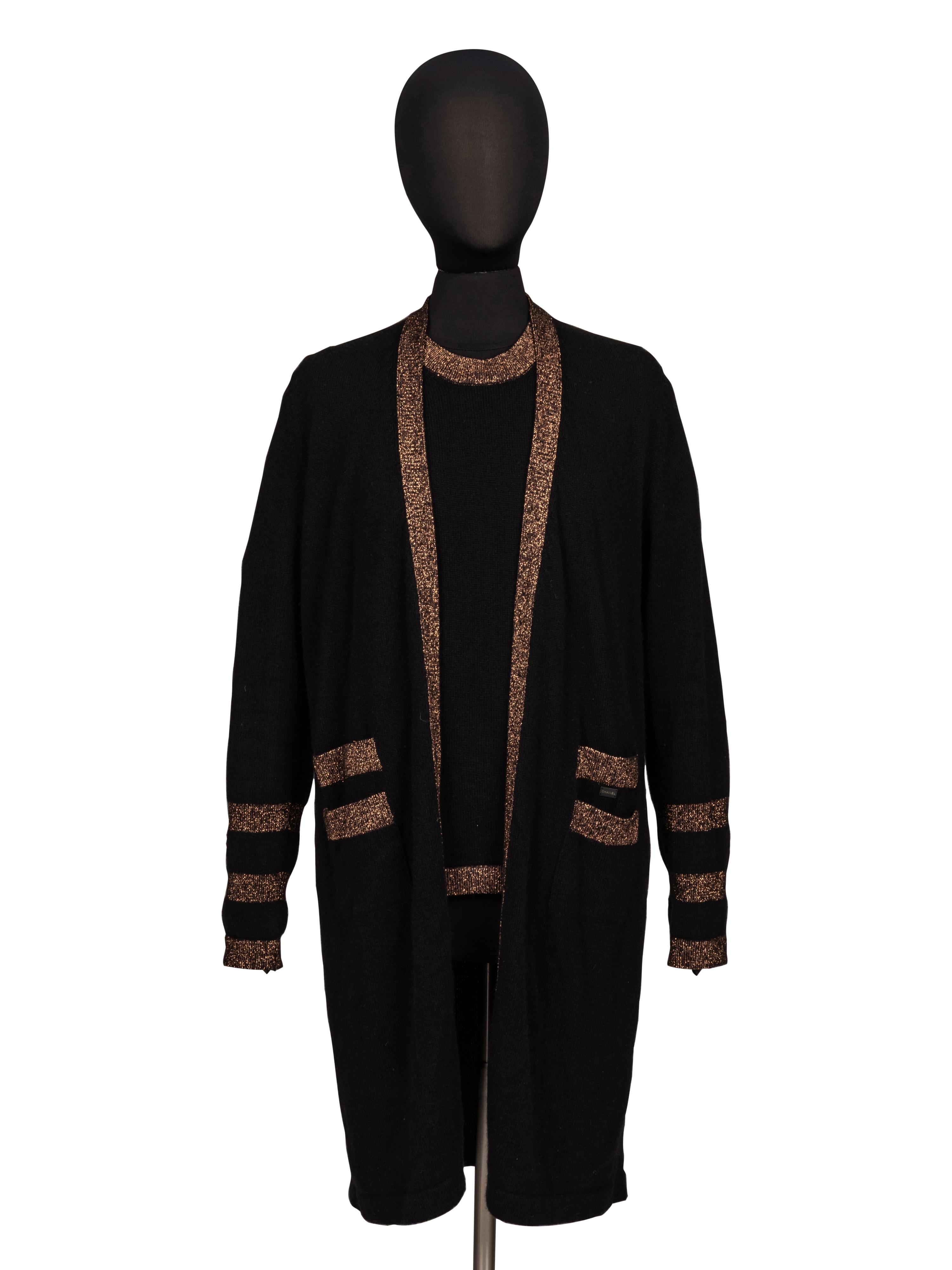 Chanel, Cashmere Cardigan & T-Shirt Set