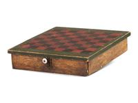 A Country Black, Green and Red Painted Game Board
