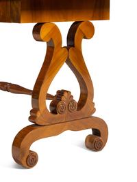 A German or Austrian Walnut Writing Table