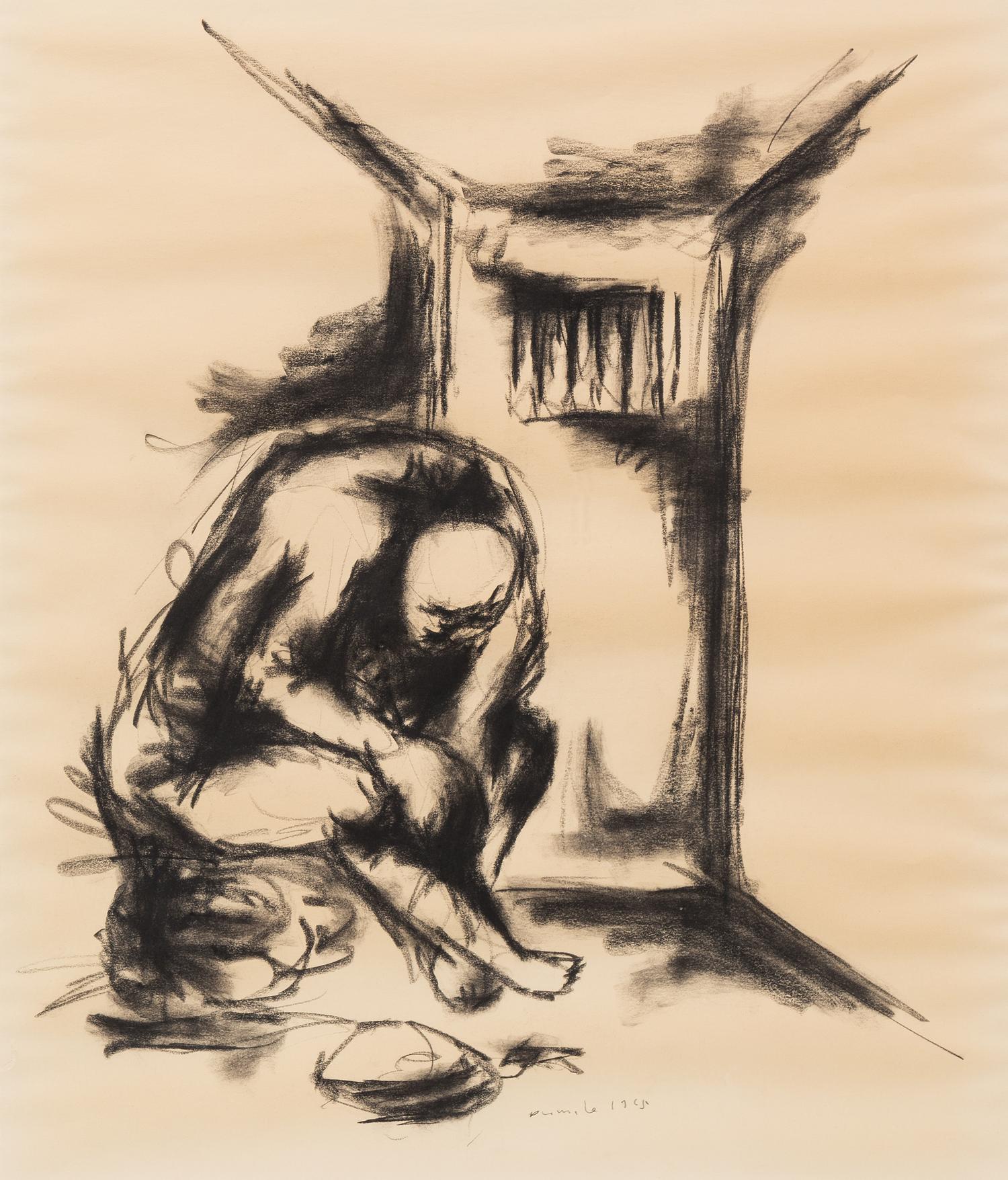 Dumile Feni, (South African, 1942-1991), Untitled, 1965