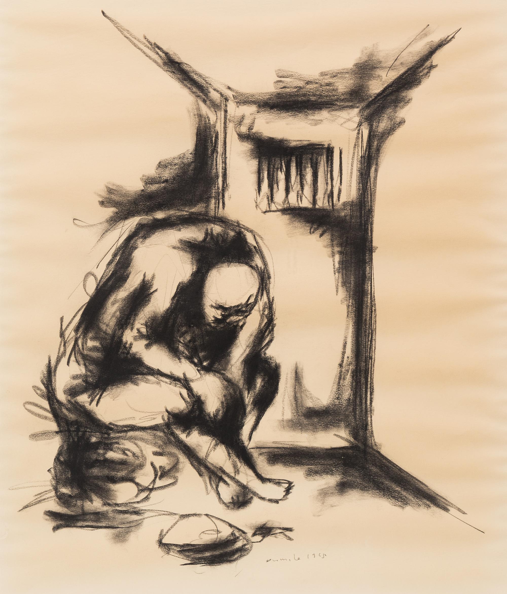 Dumile Feni, (South African, 1942-1991), Untitled, 1965