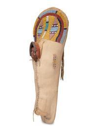 Bannock Beaded Hide Doll Cradle
