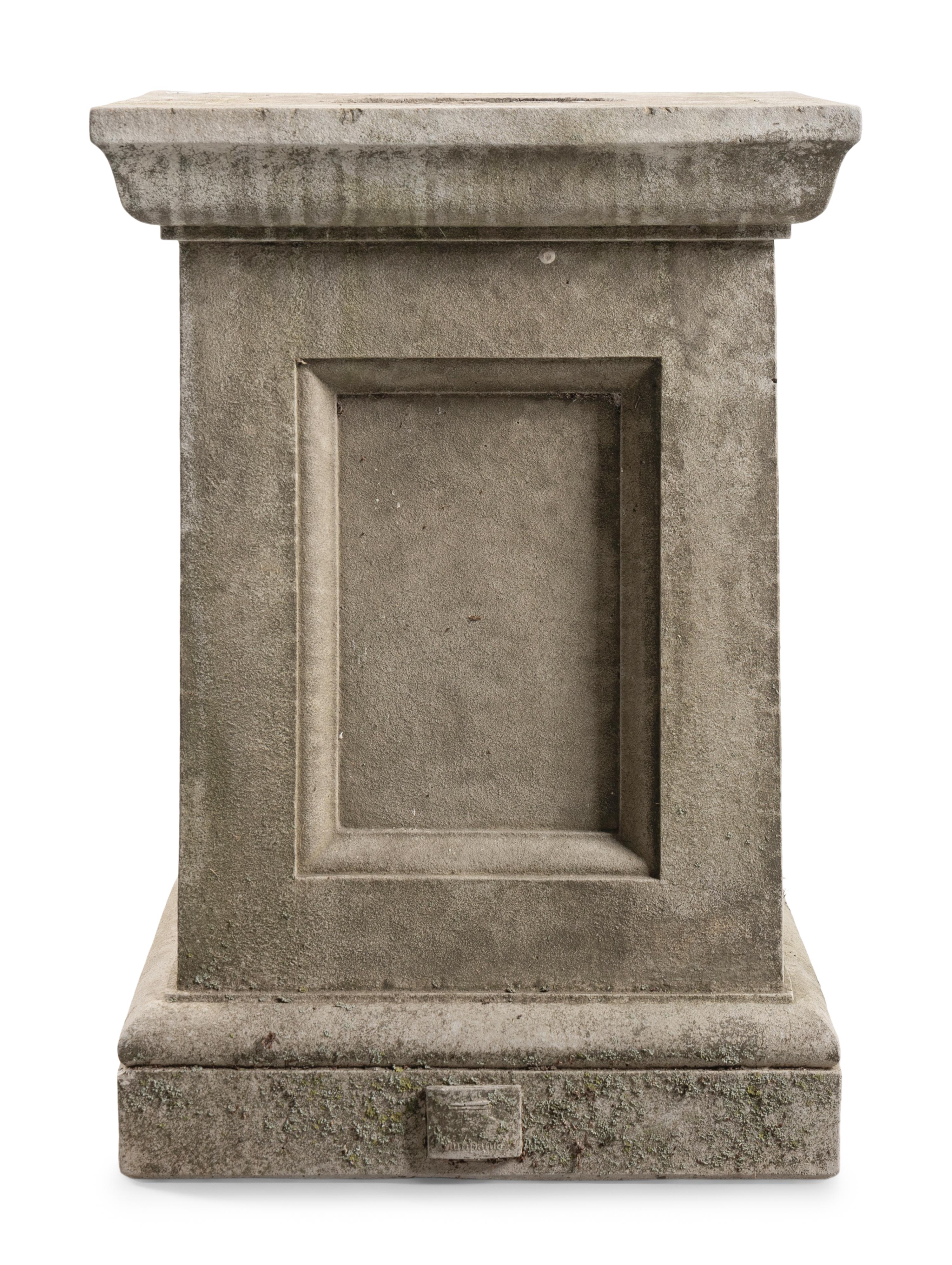 A Pair of Carved Limestone Garden Figures