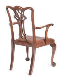 A Pair of George III Style Mahogany Armchairs