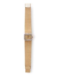BAUME & MERCIER, 14K YELLOW GOLD AND DIAMOND WATCH