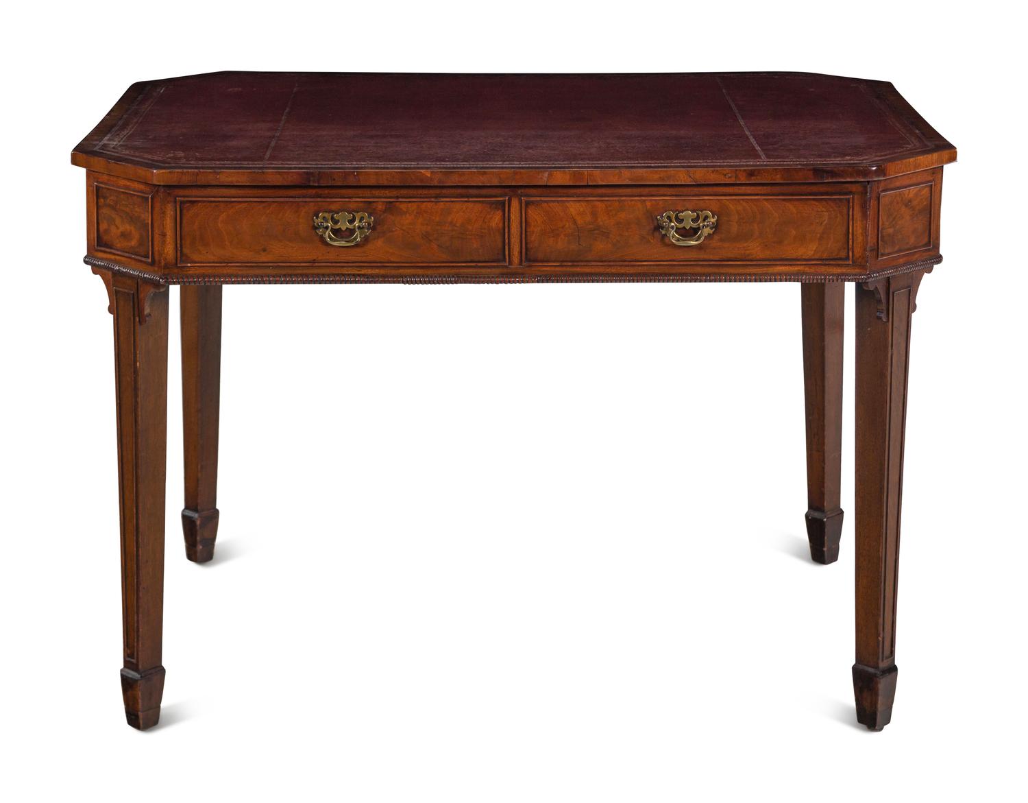 A George III Style Walnut Writing Table