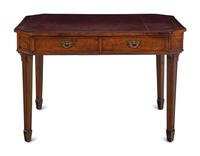A George III Style Walnut Writing Table