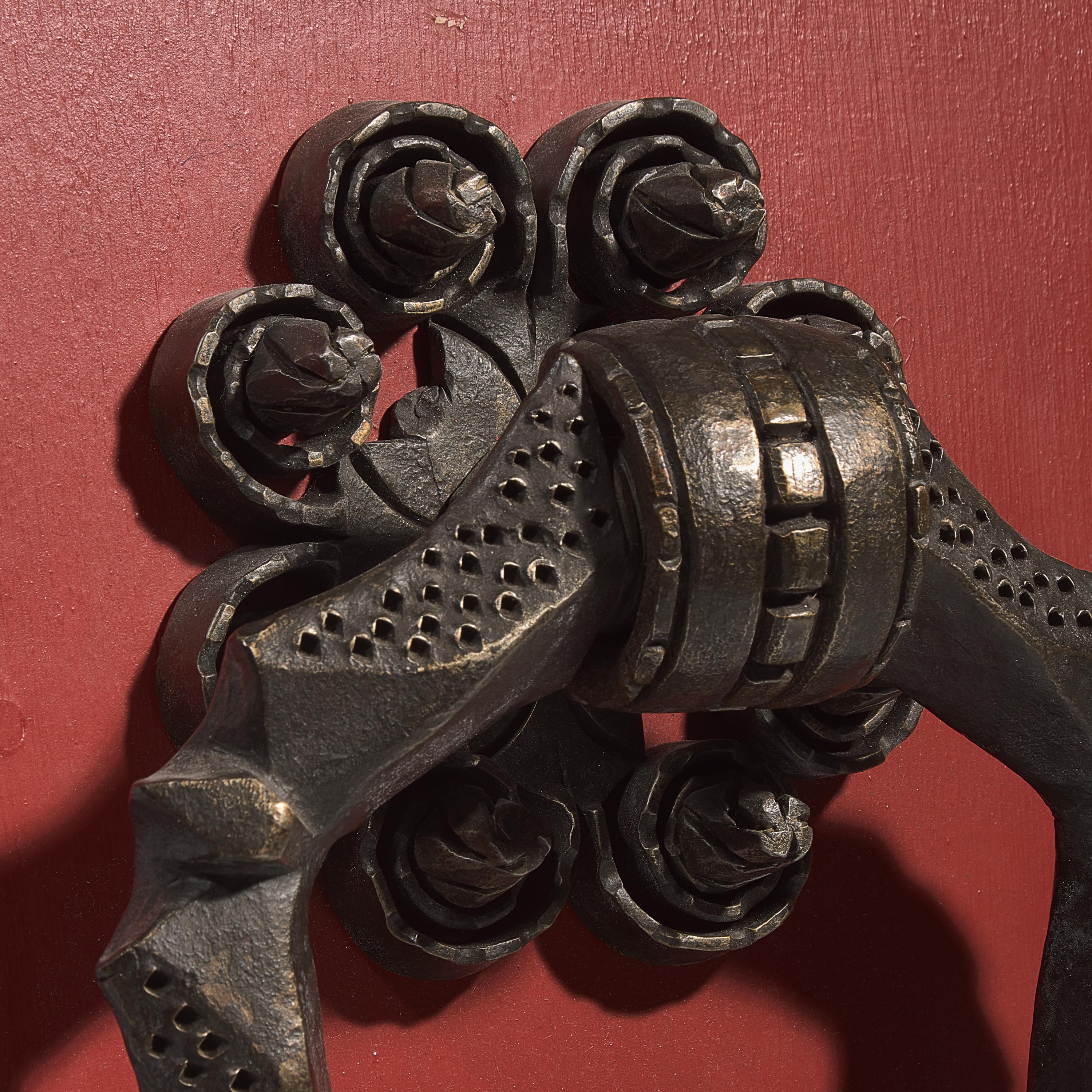 Samuel Yellin (American, 1884–1940) — Sketch in Iron Door Handle, c.1936 Study for a Gate at the University of Pittsburgh, Pennsylvania