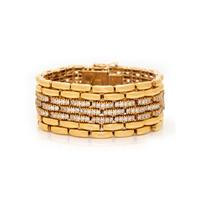 YELLOW GOLD AND DIAMOND BRACELET