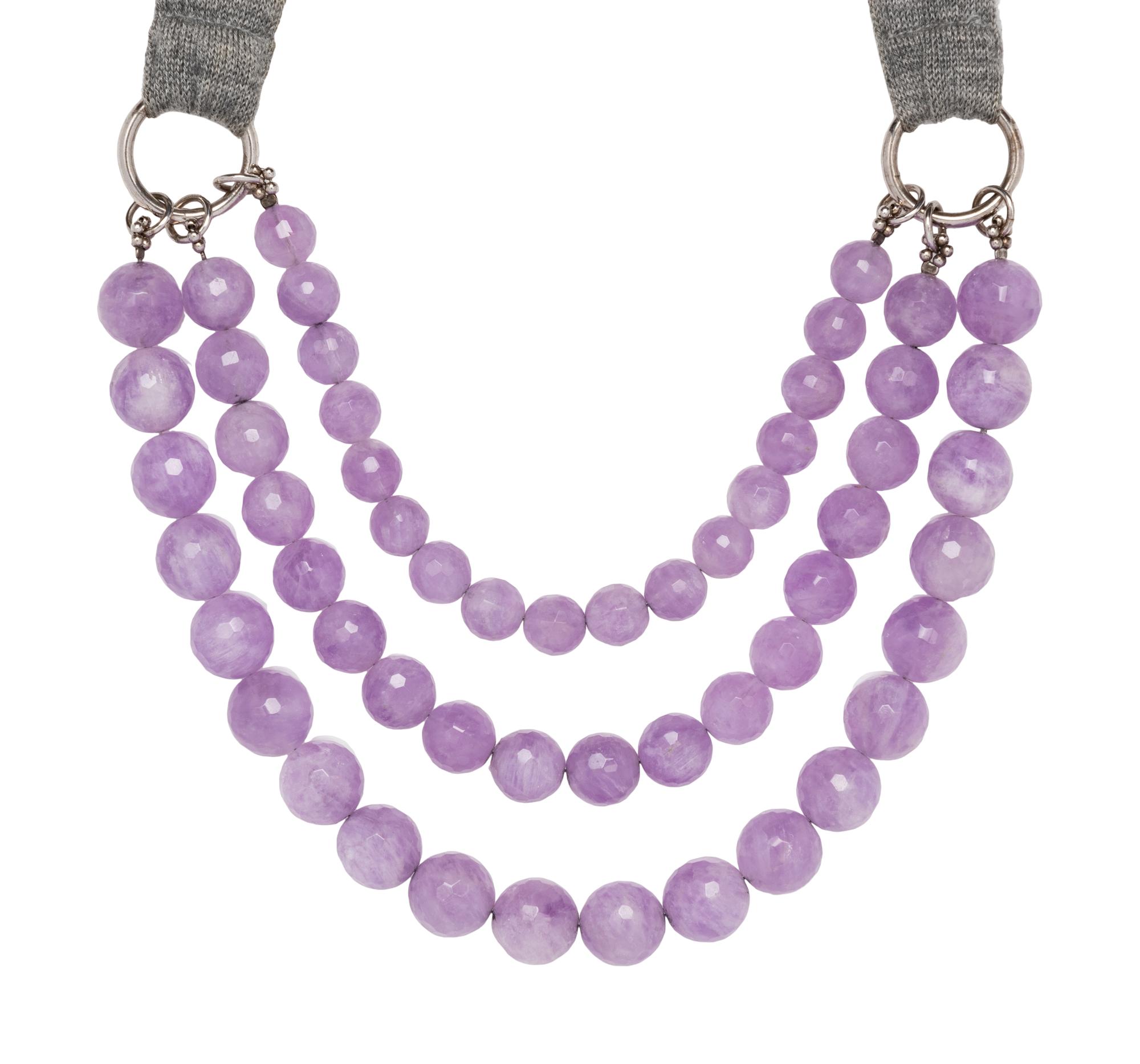 Brunello Cucinelli Amethyst Bead Necklace