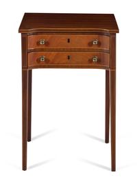 A Kittinger Federal Style Mahogany Side Table