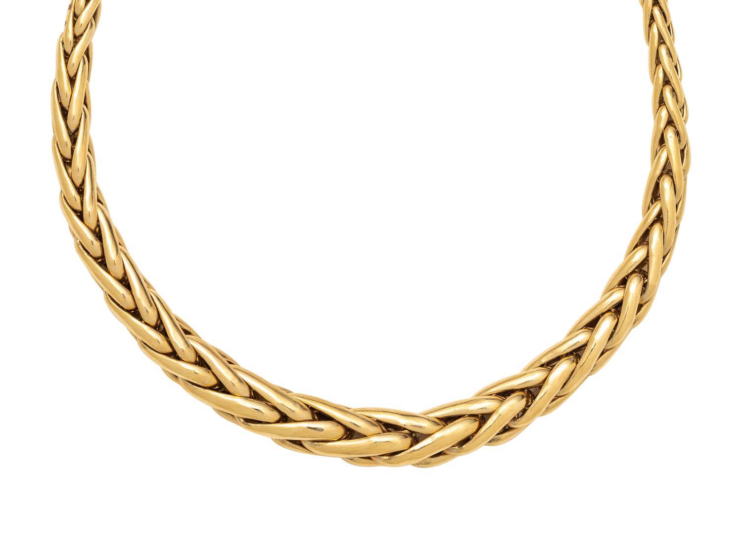 YELLOW GOLD CHAIN NECKLACE