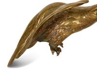 A Pair of Gilt Bronze Eagles