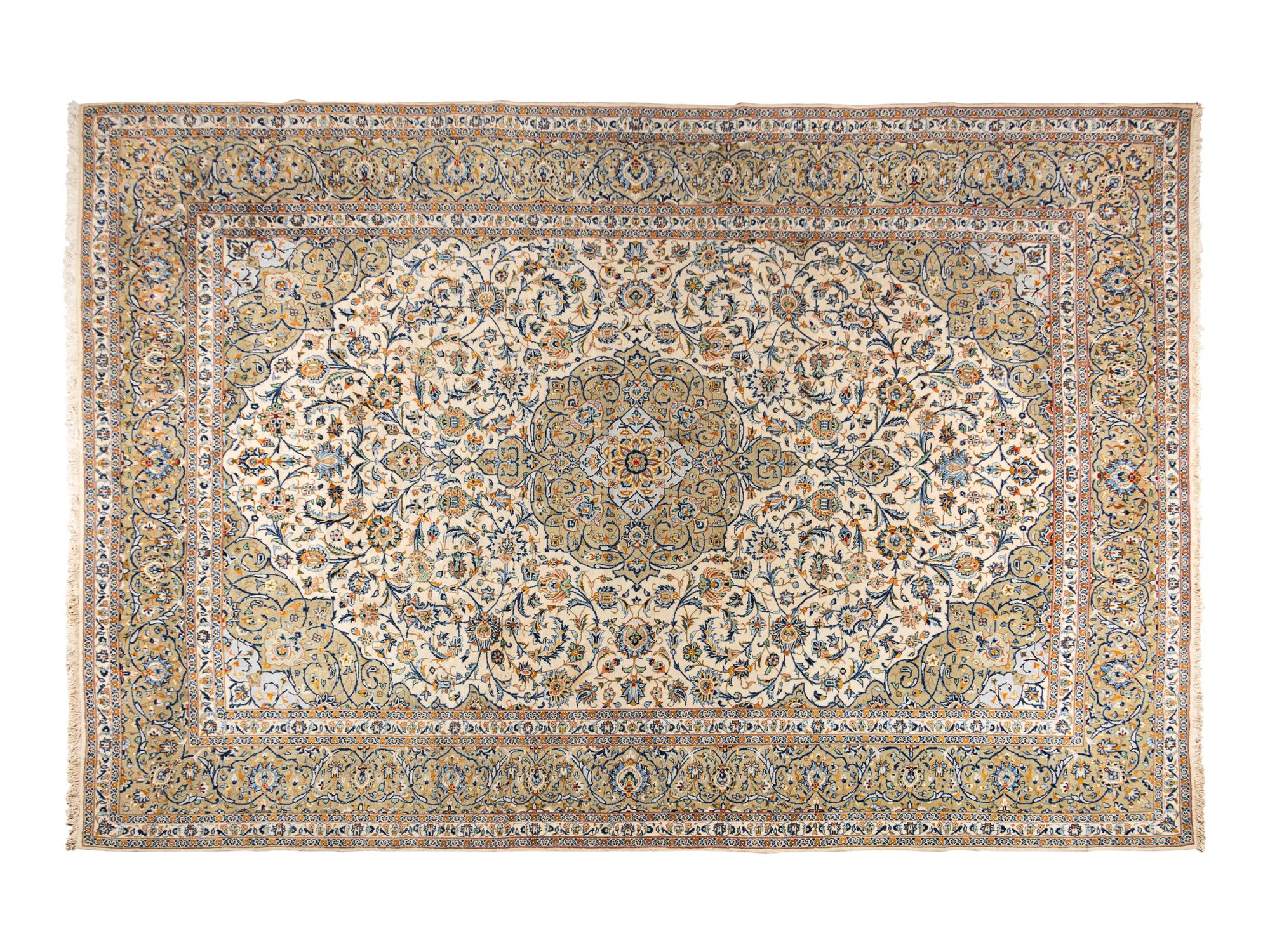 A Kashan Wool Rug