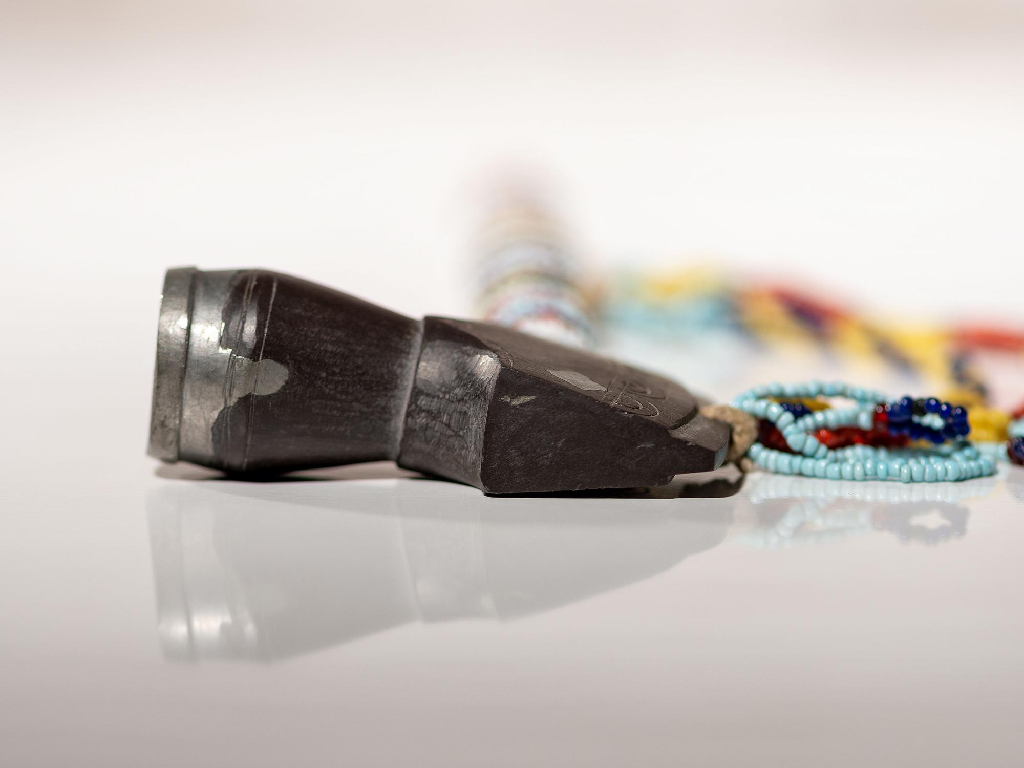 Micmac Pipe with Beaded Stem