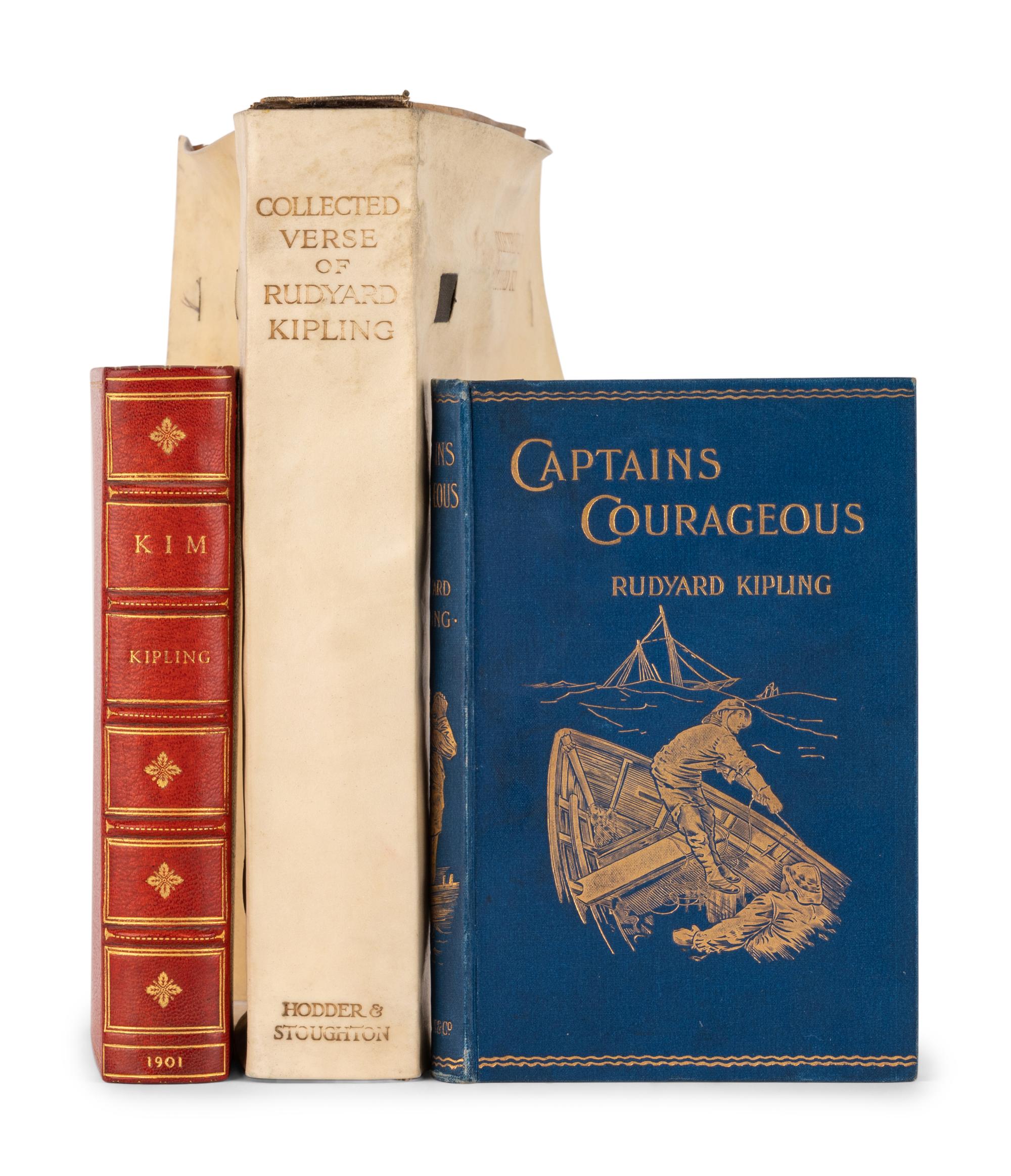 KIPLING, Joseph Rudyard (1865-1936). A group of 3 works, comprising:
