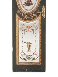 A Pair of Venetian Reverse-Painted Glass Doors