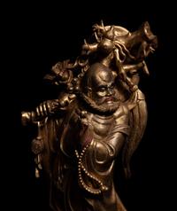 Two Chinese Gilt Wood Figures