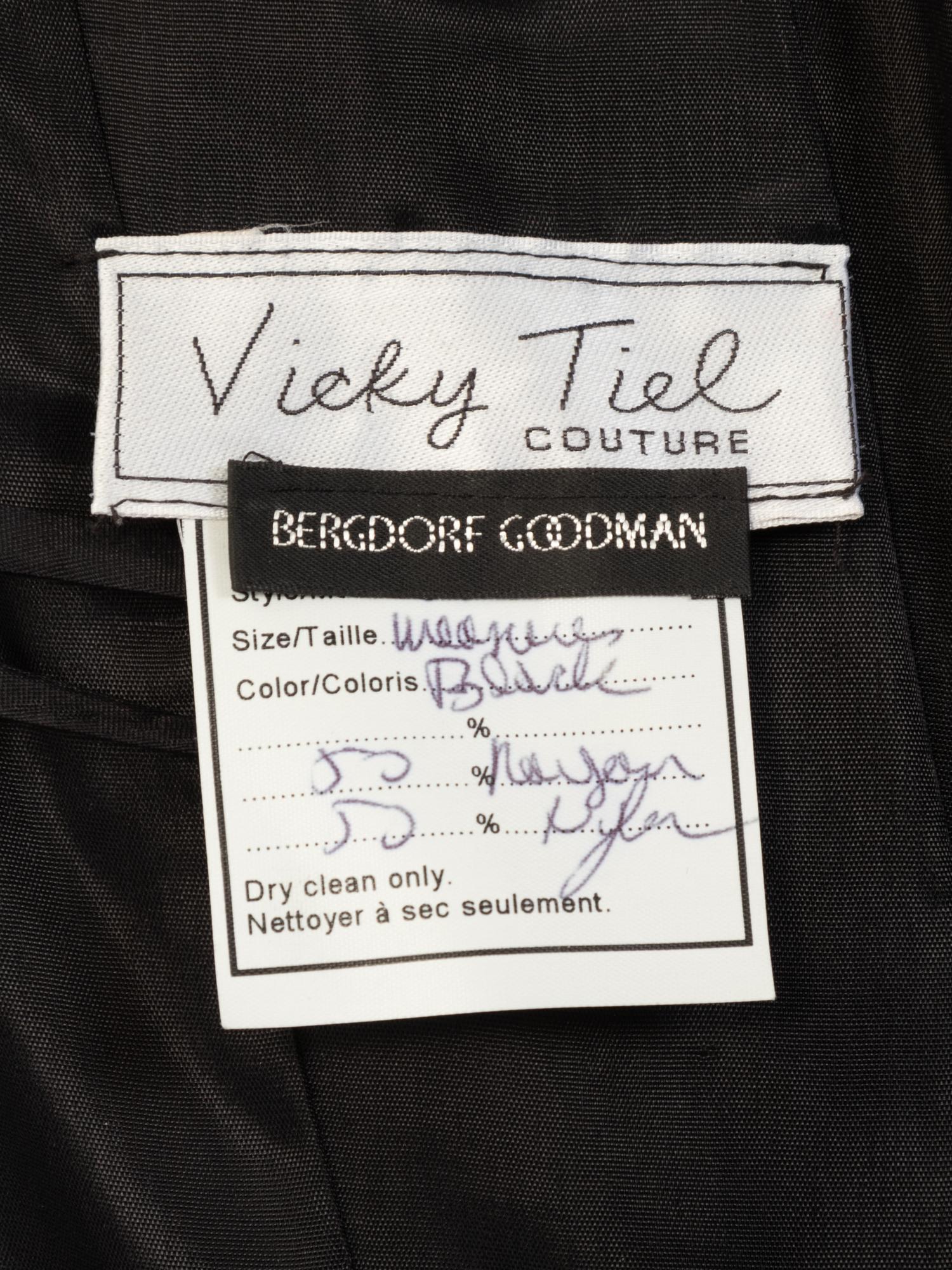 Two Designer Dresses: One Vicky Tiel and One Valdi Couture, 1980-90s