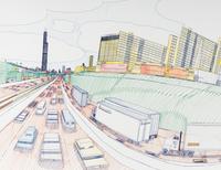 The Dan Ryan Expressway, 35th St ., 1988