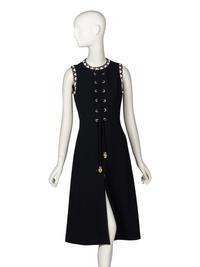 Louis Feraud, Bead-Trimmed Crepe Dress