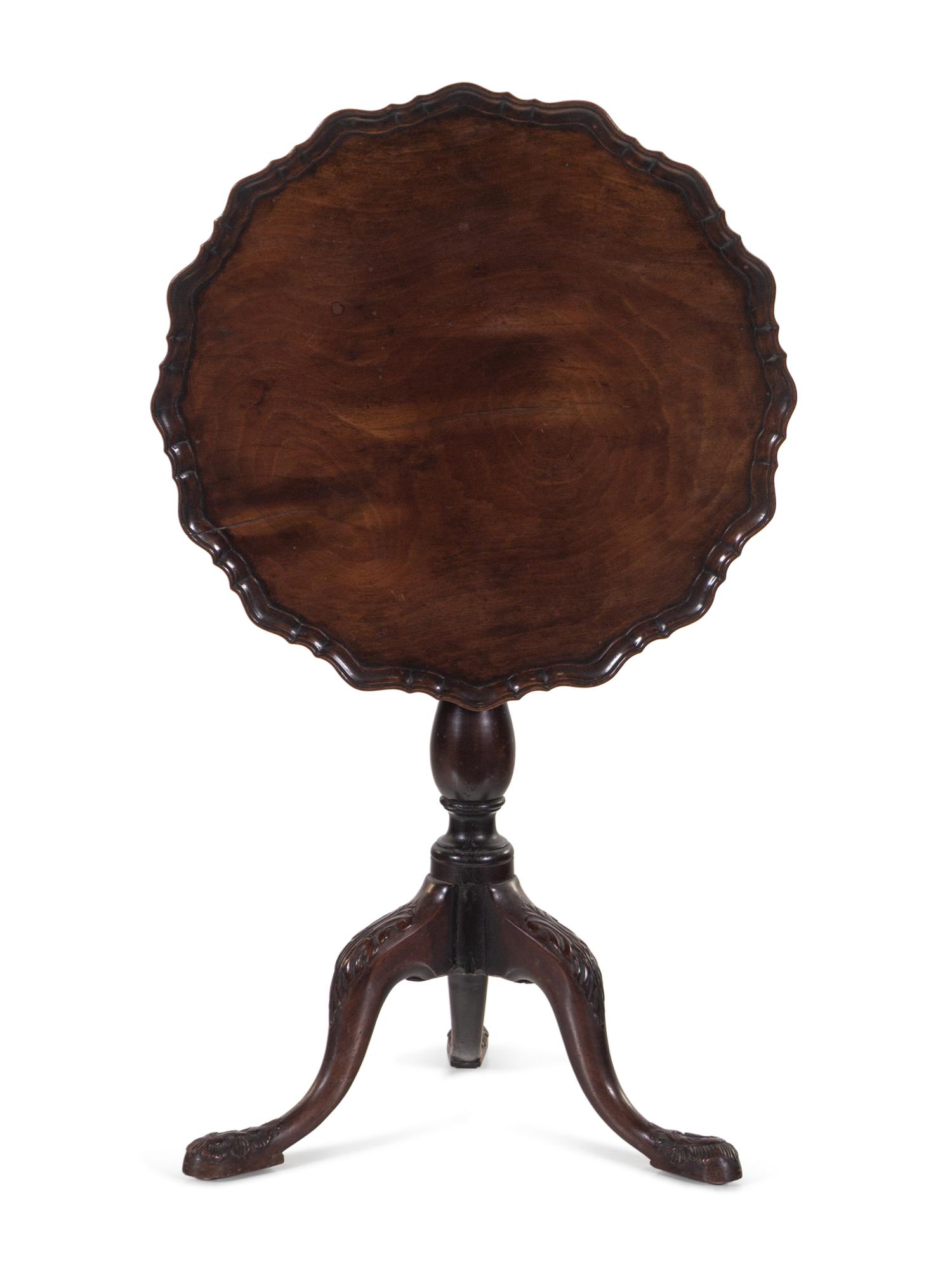 A George III Mahogany Tilt-Top Tea Table