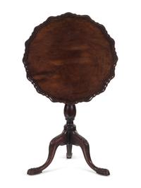 A George III Mahogany Tilt-Top Tea Table