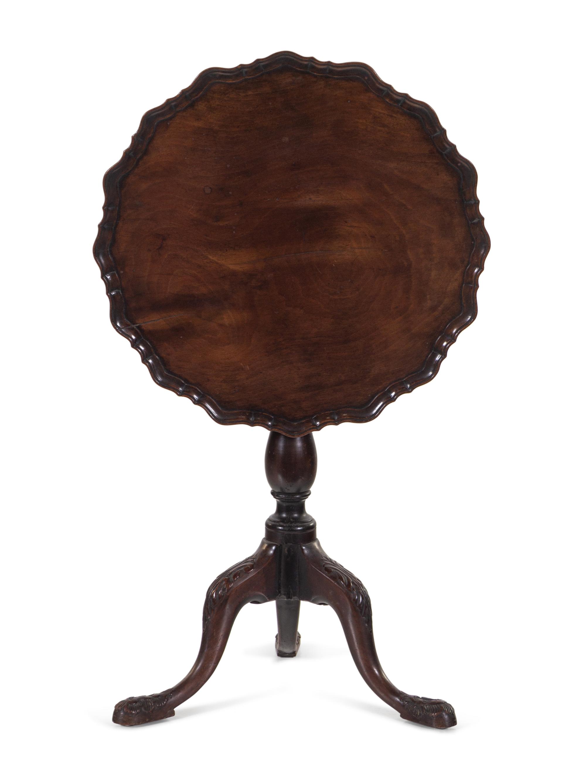 A George III Mahogany Tilt-Top Tea Table