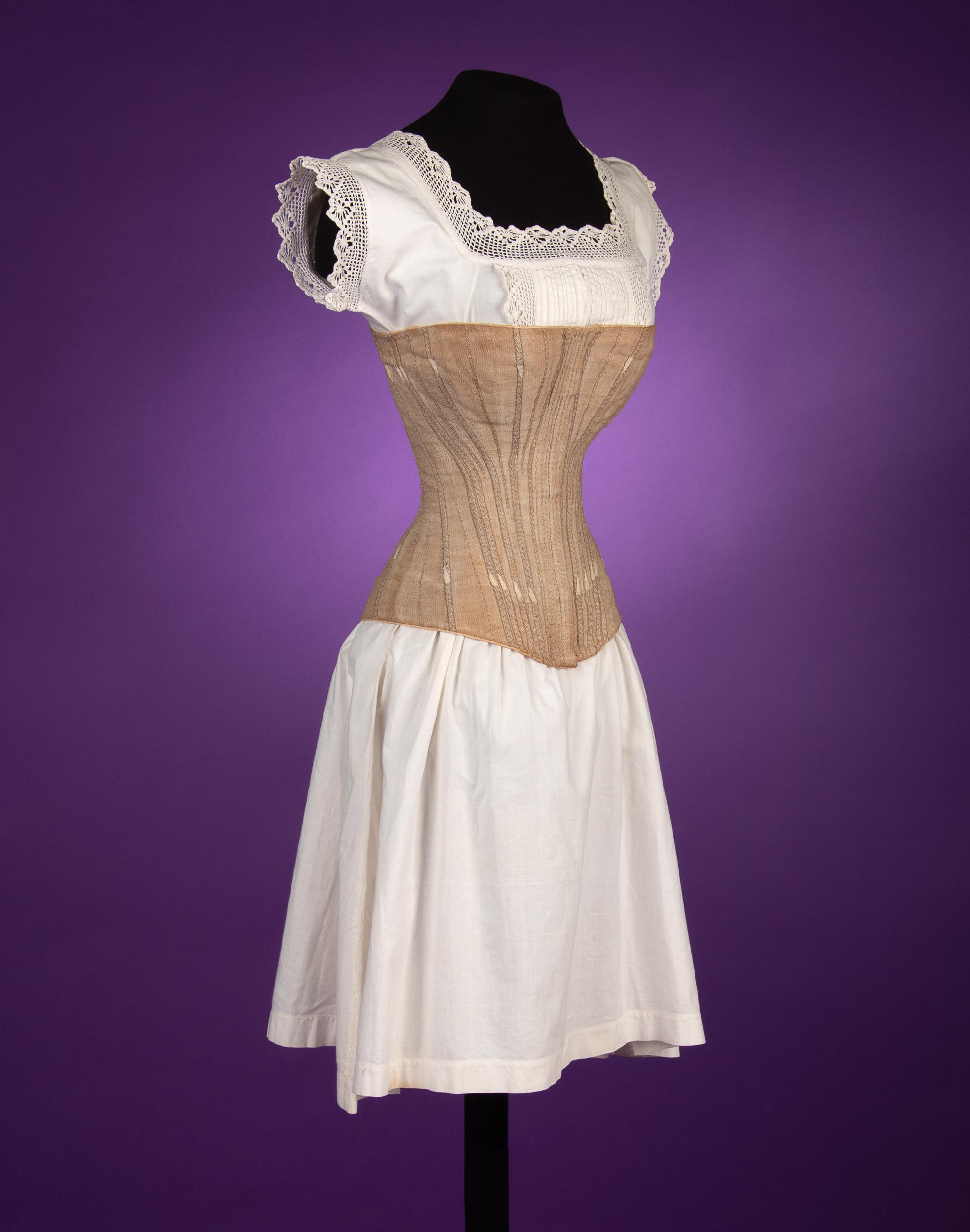 A Corset, 'Woven in Two Pieces' 1880s