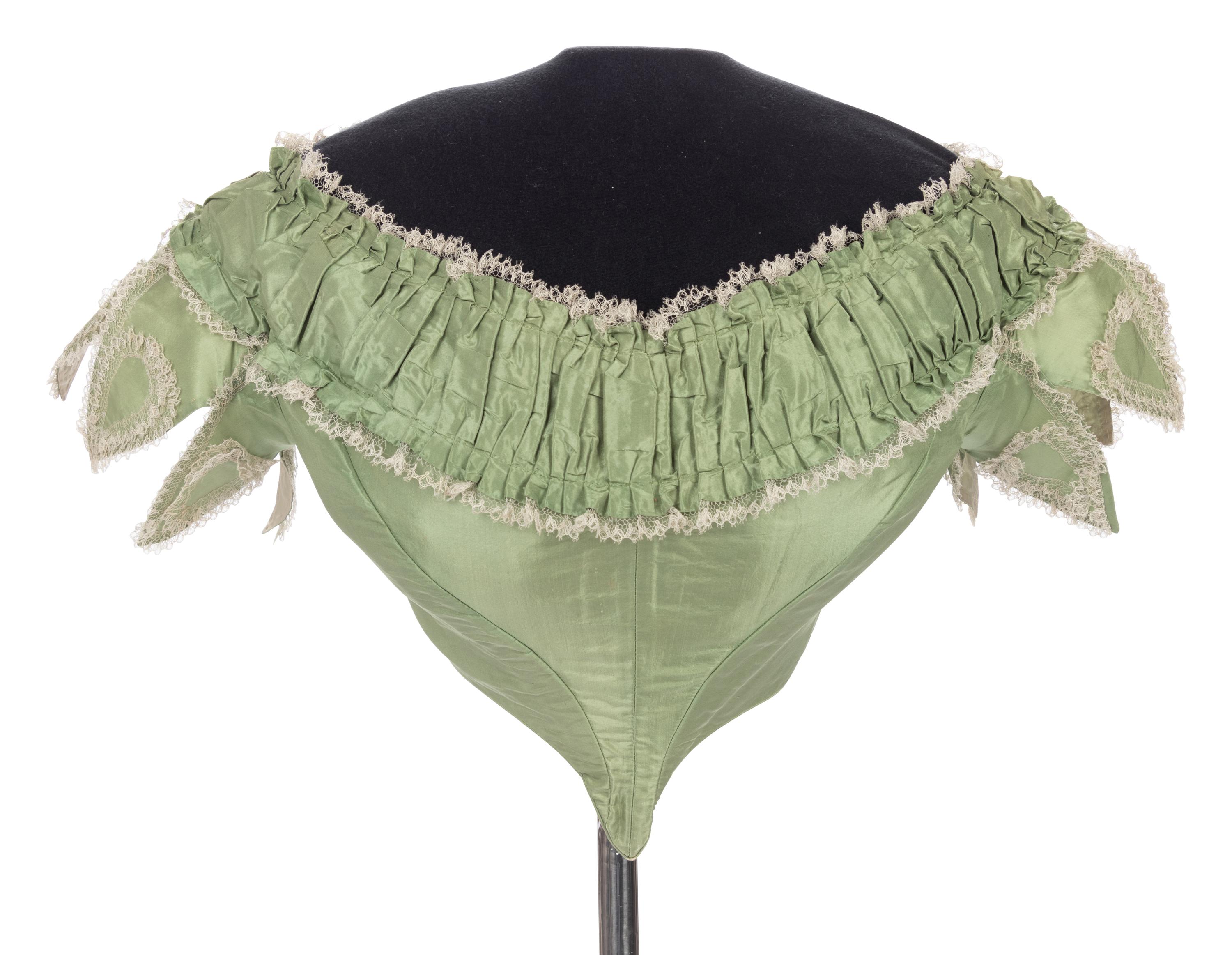 Three Silk Evening Bodices, 1850-60