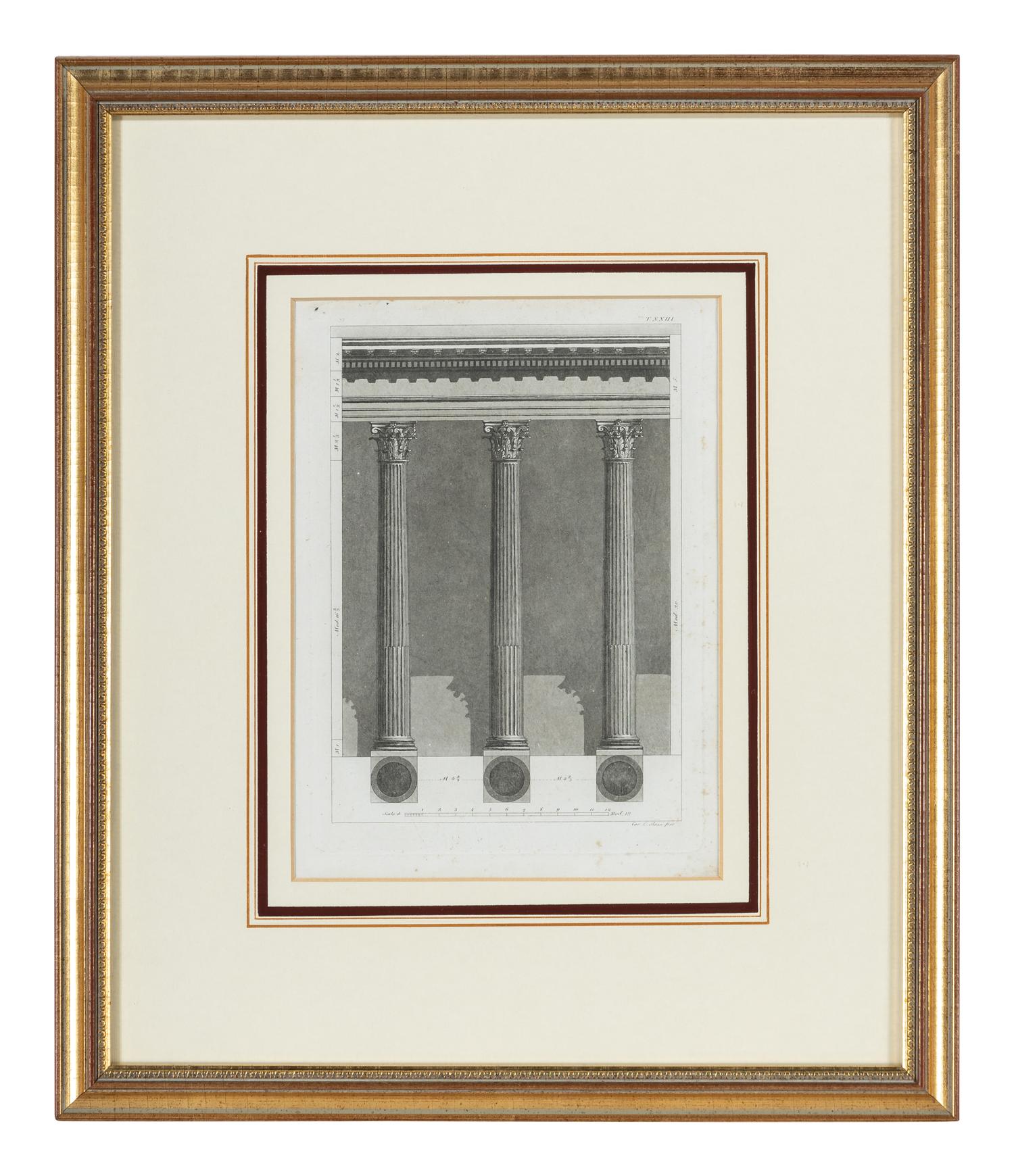Five Continental Colored Engravings