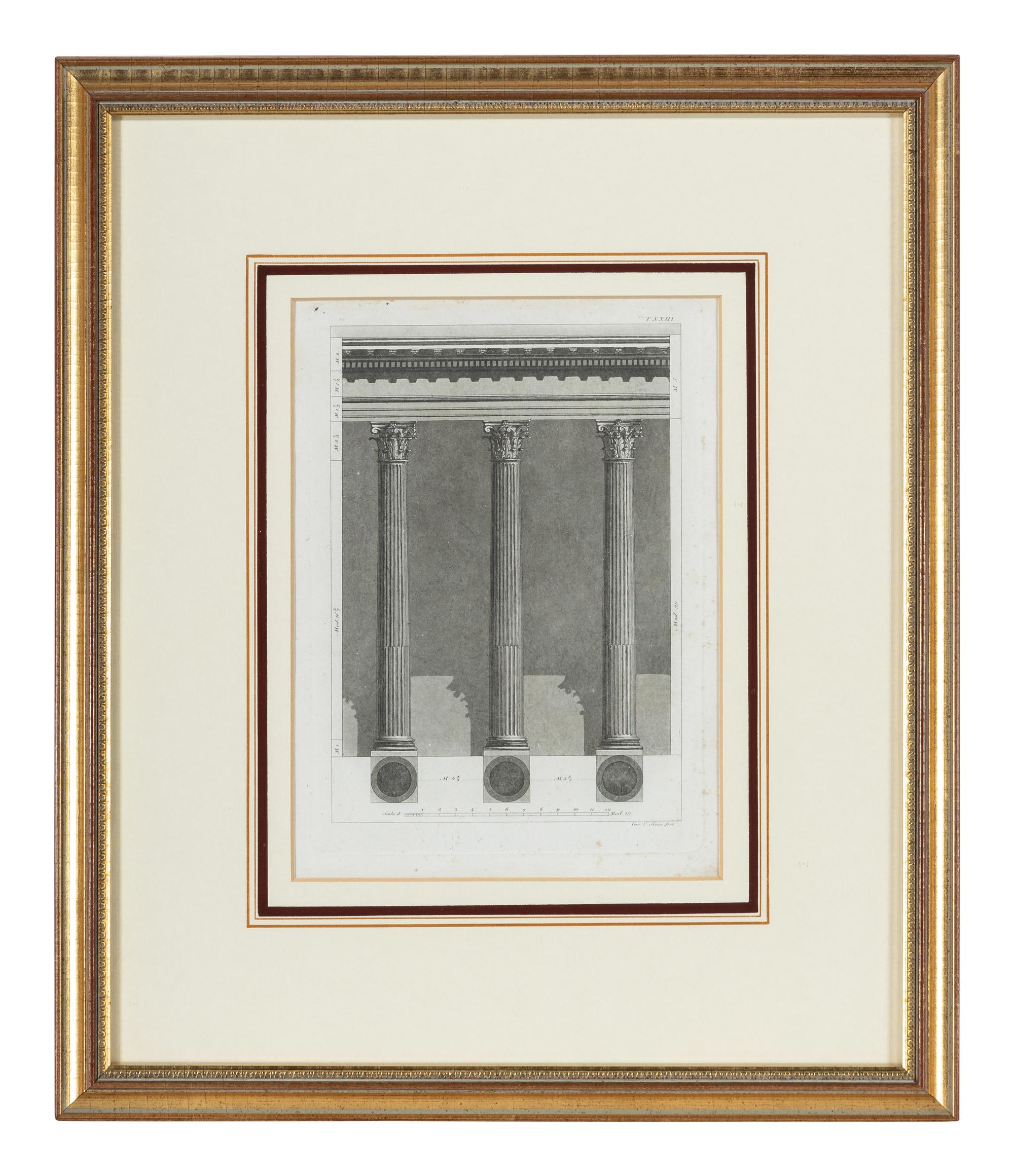 Five Continental Colored Engravings