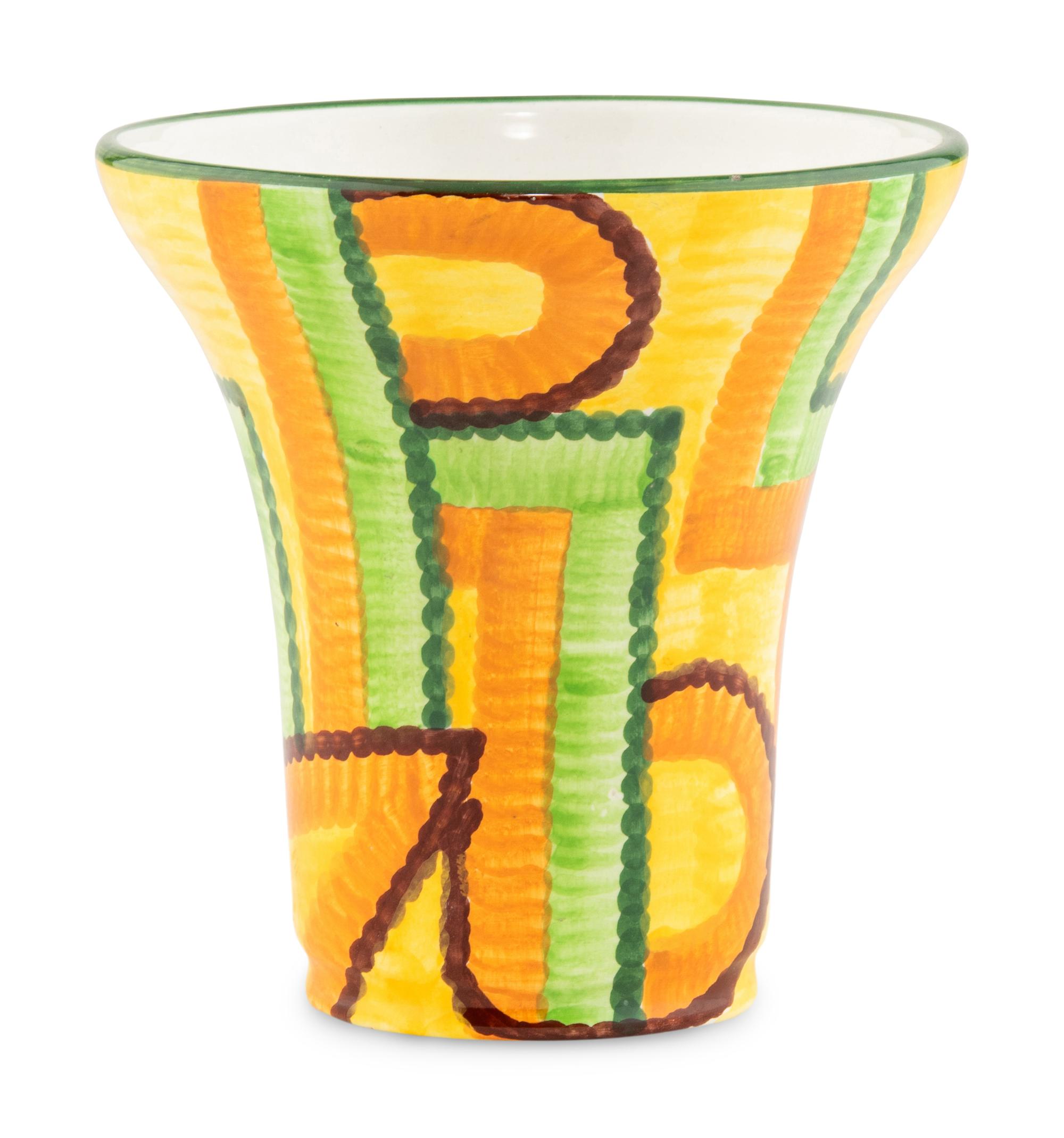 A Schramberg Germany Hand Painted Vase