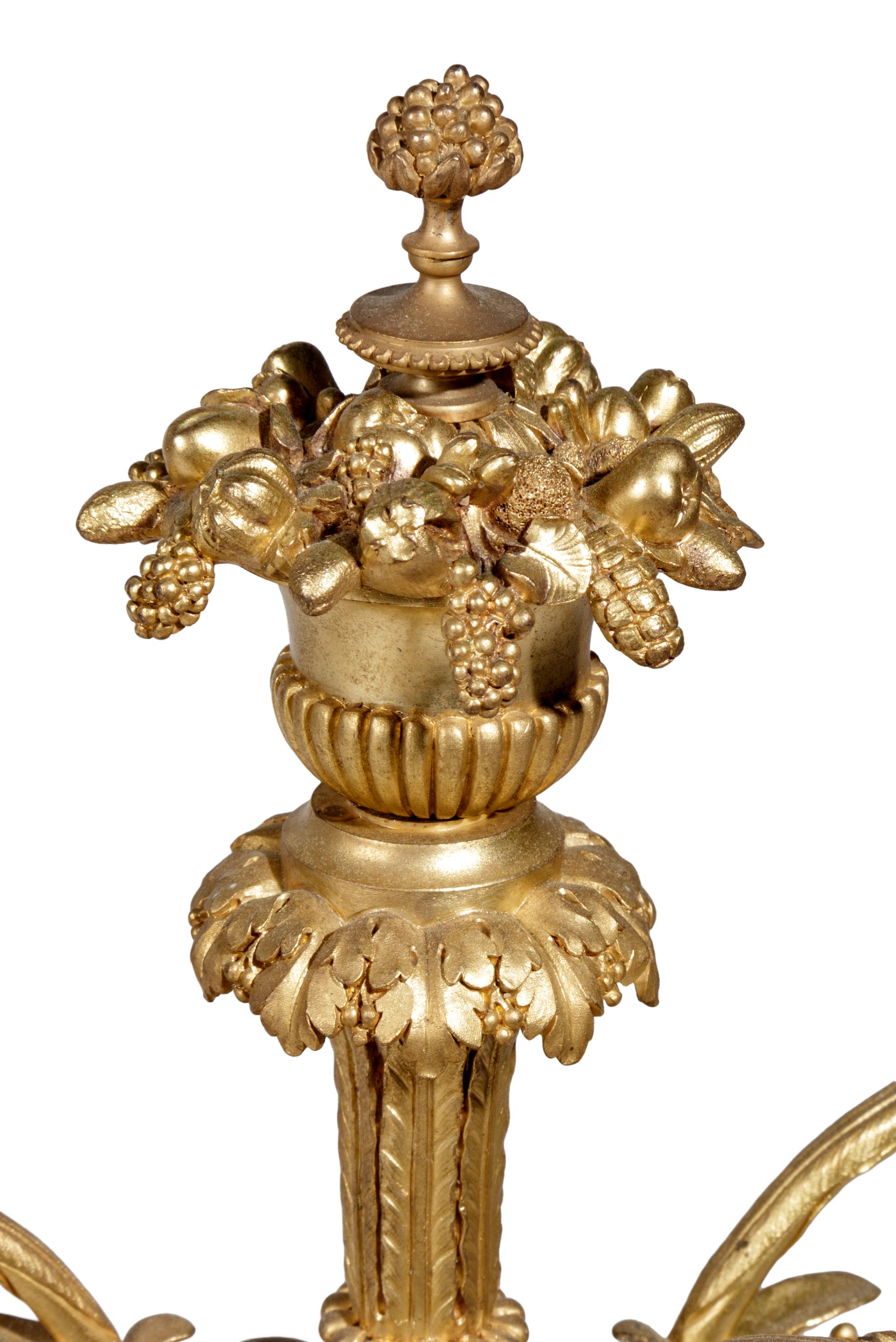 An Empire Style Gilt Bronze Mounted Malachite Urn