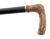 Four Gold Plated Handled Walking Sticks